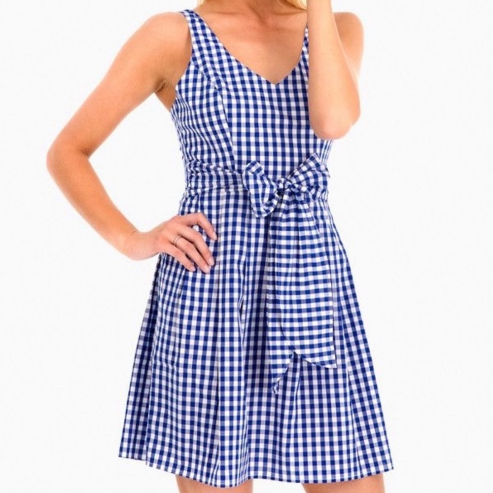 A. CALIN Flying Tomato Gingham dress